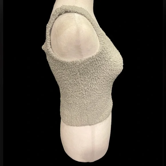 Skims Pastel Mint Green Cozy Knit Crop Tank Top Size XXS/XS - Picture 3 of 9